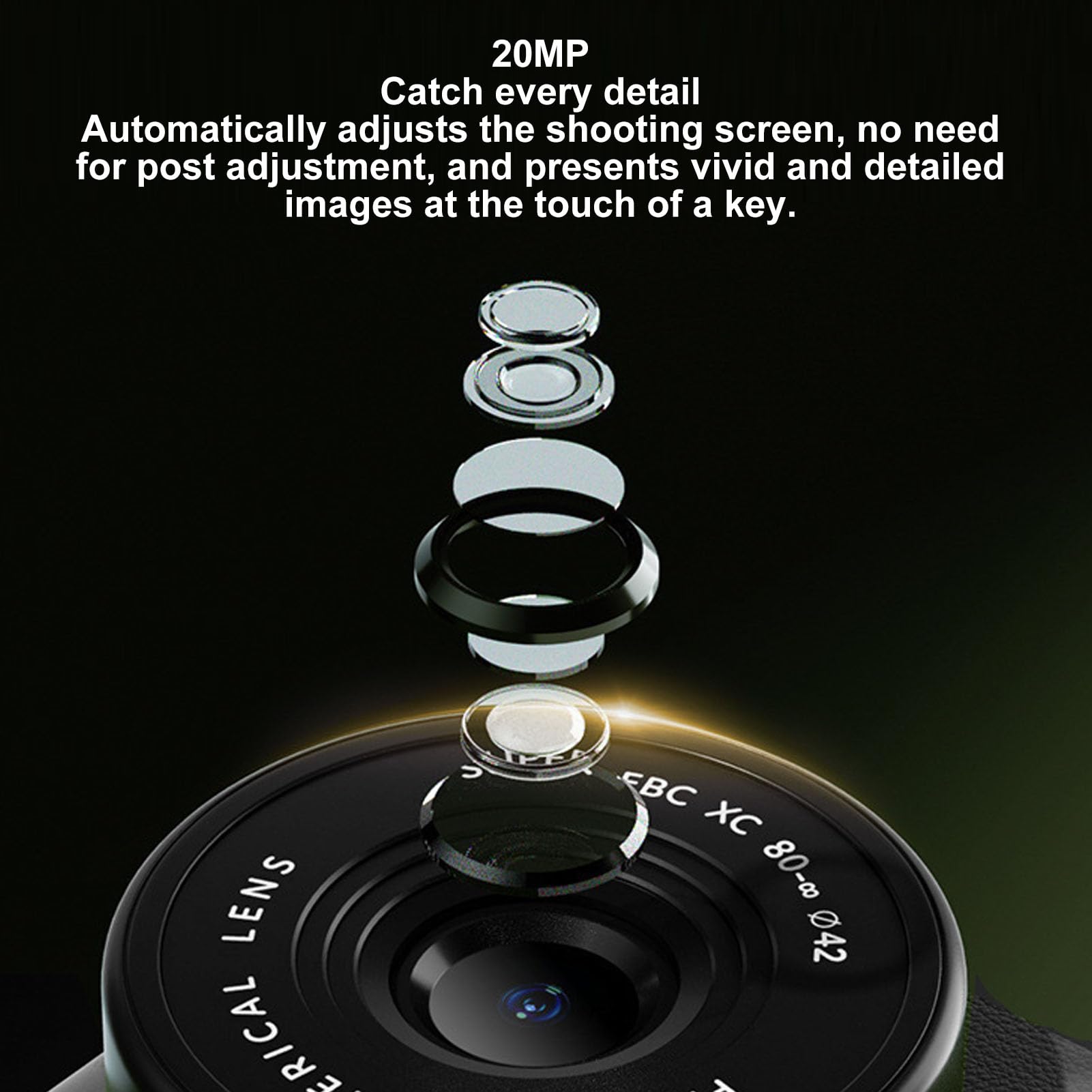 Amazon | デジタルビデオカメラ、720P HDフロントおよびリアデュアル